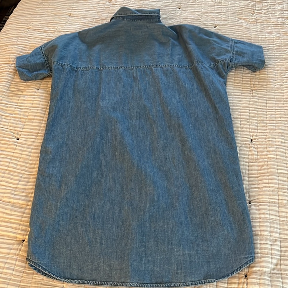 Madewell Chambray Courier  Shirt Dress - Picture 6 of 10